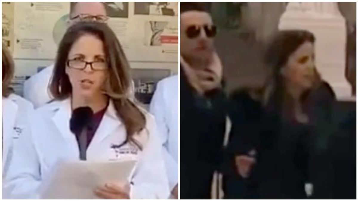 Infamous hydroxychloroquine-pushing doctor caught on video inside the Capitol during MAGA riot