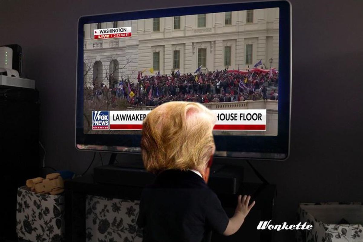 Donald Trump Was Too Busy Not Wanting Coup To Stop To Tell Traitors Having Coup To Stop