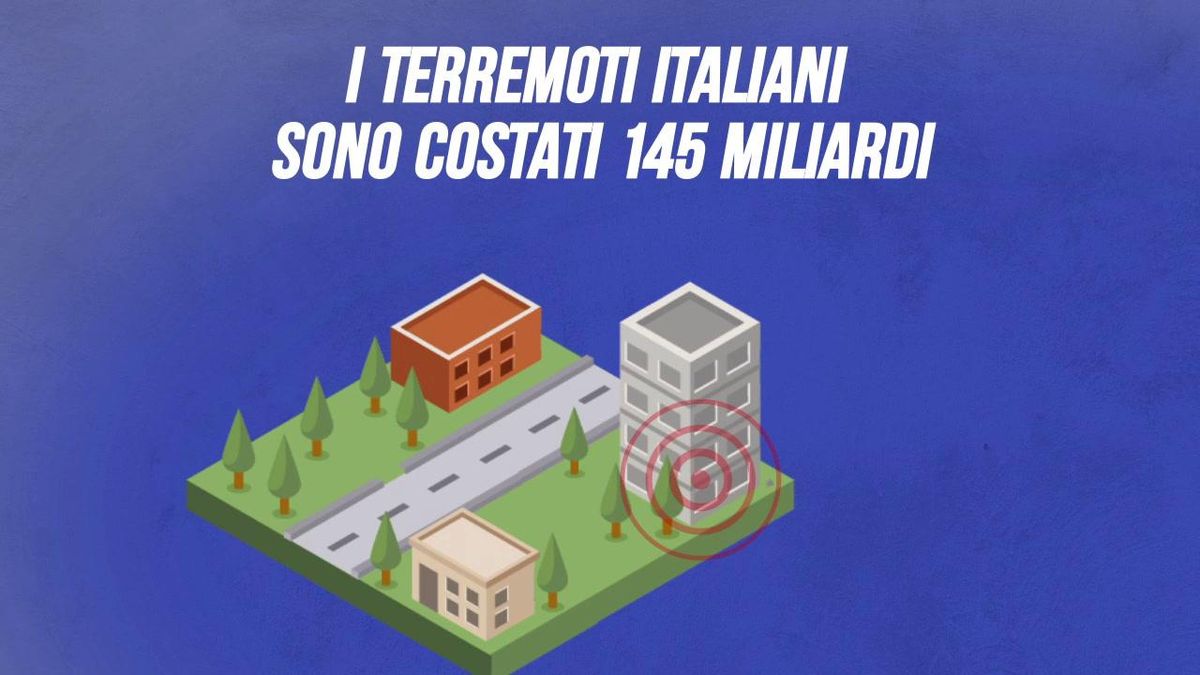 I terremoti italiani sono costati 145 miliardi