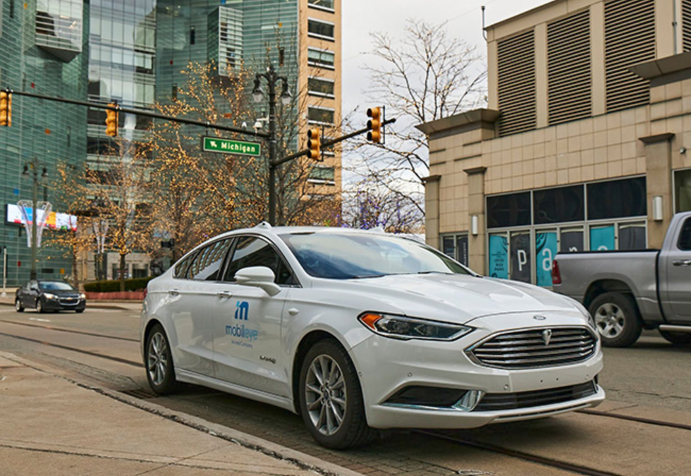 Mobileye autonomous test vehicle