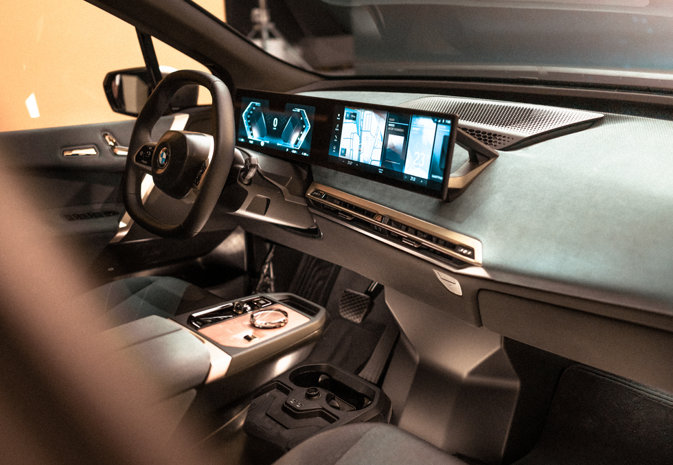 iDrive system of the 2021 BMW iX electric SUV