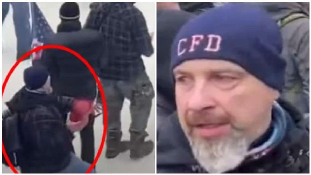 Man arrested for hurling fire extinguisher at cop's head during pro-Trump Capitol riot