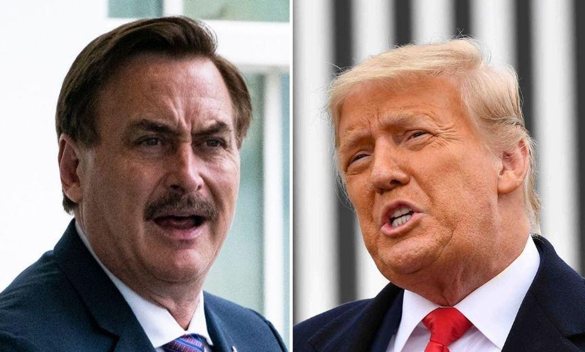 MyPillow Guy Accused of Plotting With Trump to Impose 'Martial Law' After Close-Up of Oval Office Notes Go Viral