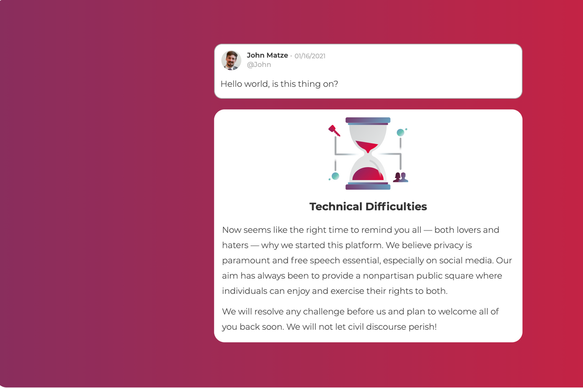 Parler (Sort Of) Back Online, And Other News About The Absolute Worst Parts Of The Internet