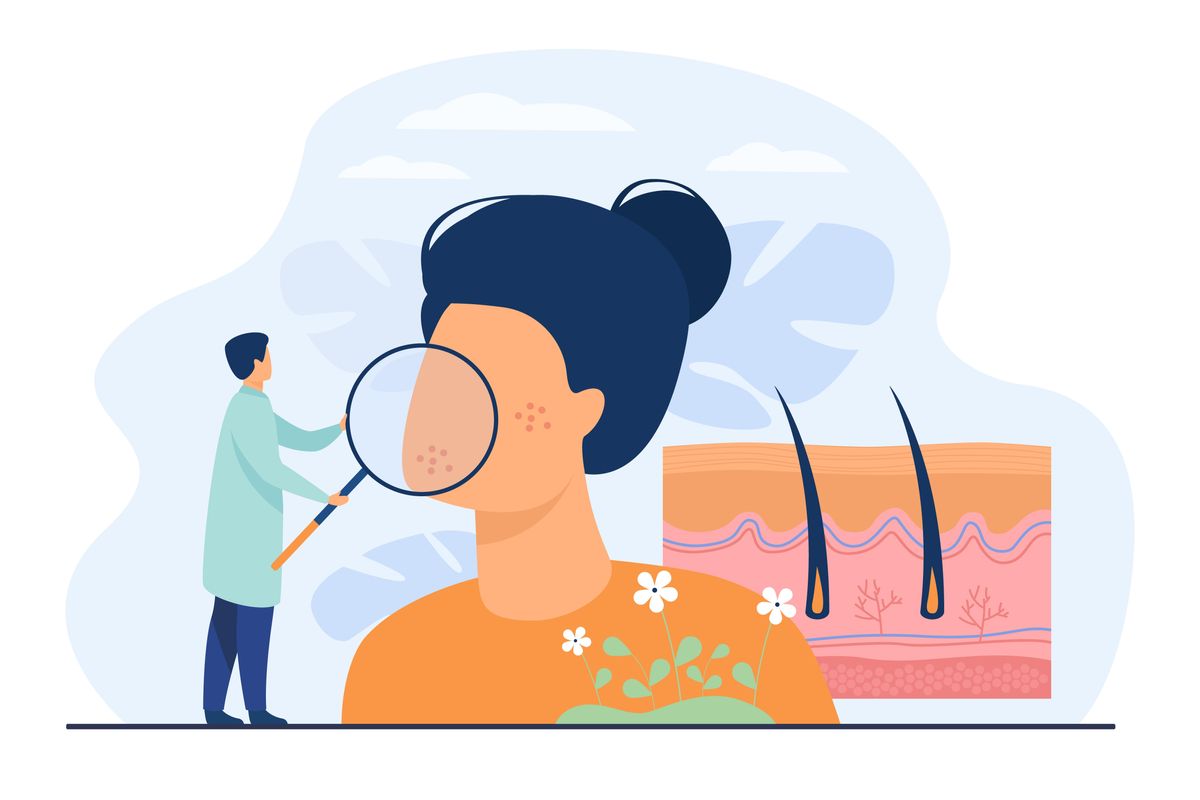 Dermtologist illustration