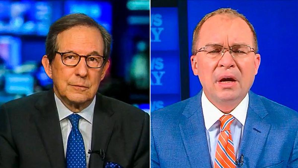 'You didn't have the spine': Chris Wallace chews up Mick Mulvaney for resigning at the last minute