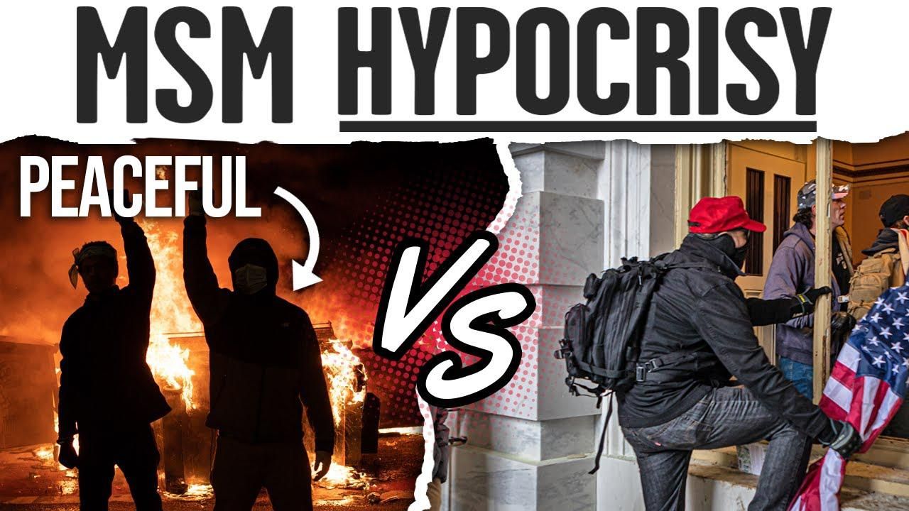 This montage shows ’breathtaking’ MSM hypocrisy of BLM, Capitol riots
