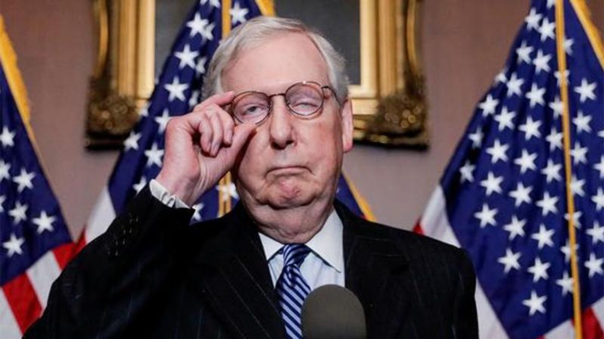 Democrats urged to reject 'desperate' Mitch McConnell effort to preserve filibuster and kneecap Biden's agenda