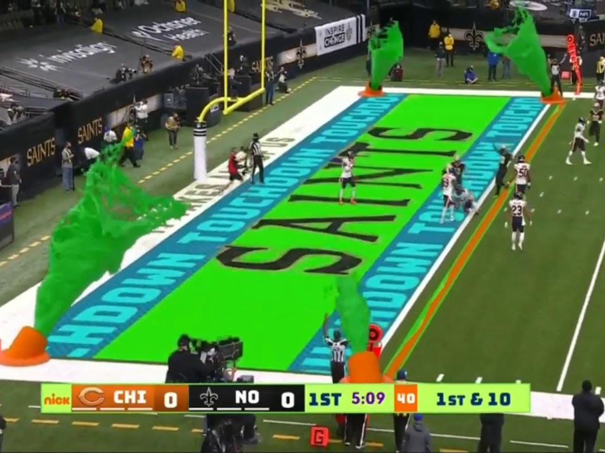 Nickelodeon's takeover of NFL game was all kinds of slime-covered