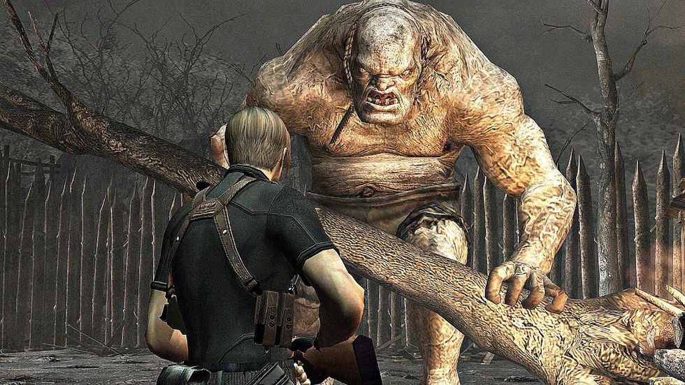 Resident Evil 4 - Village Fight & Chainsaw Man (4K 60FPS) 