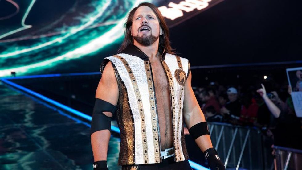 A.J. Styles walking to the ring
