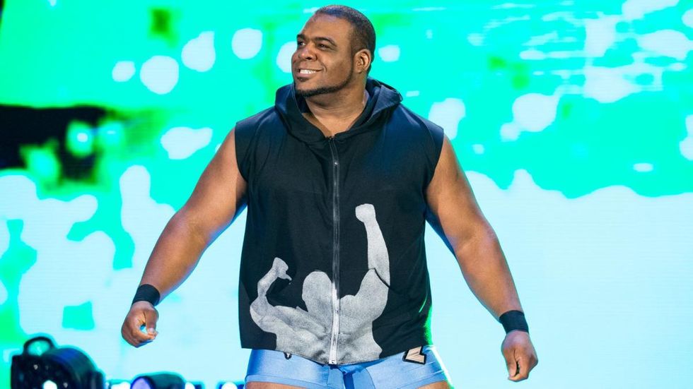 Keith Lee walking to the ring