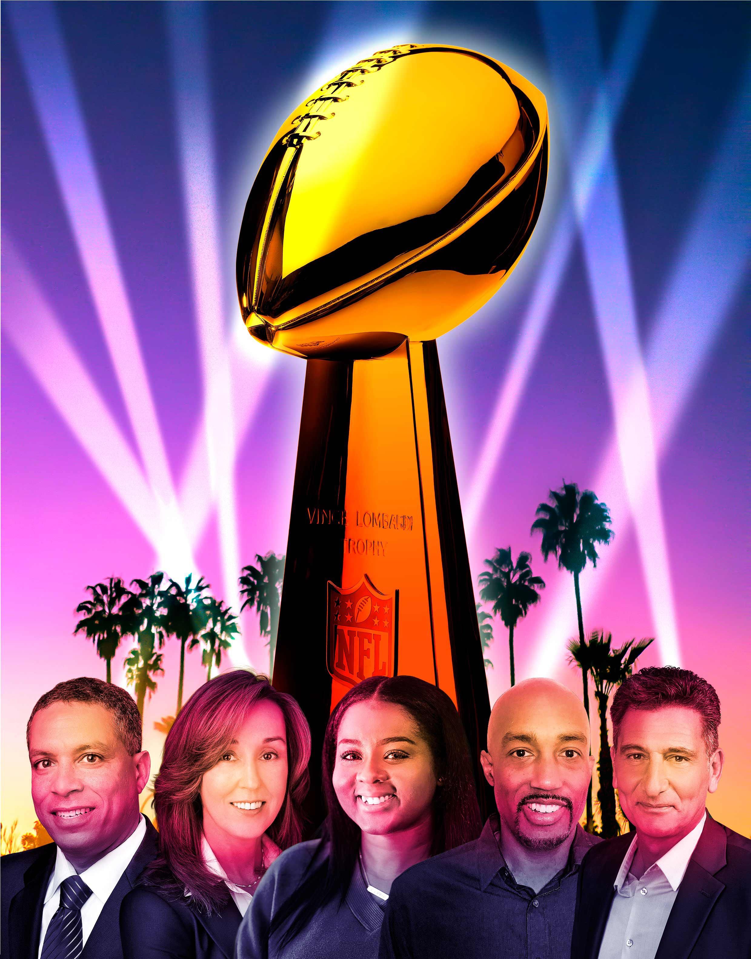 An array of some of the Super Bowl's most valuable players who work off the field and behind the scenes.