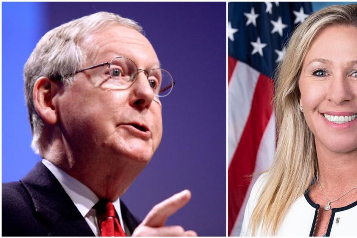Mitch McConnell hits back at QAnon supporter Marjorie Taylor Greene calling her views a 'cancer'