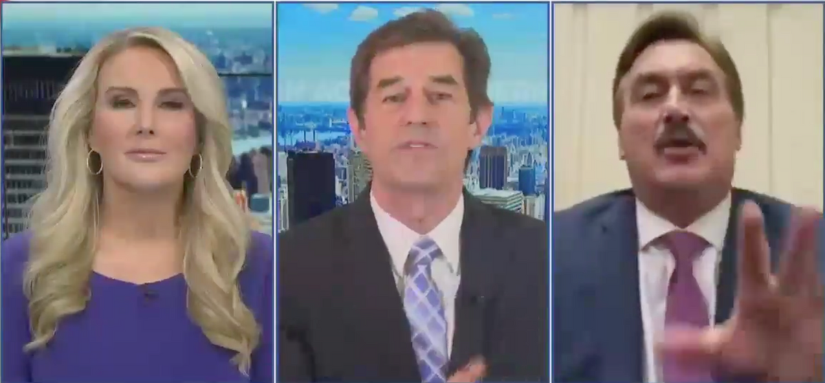 Newsmax Anchor Walks Out on MyPillow Guy Interview Live on Air After He Spouts Bonkers Election Fraud Claims