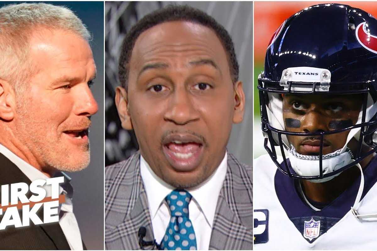 Stephen A. Smith takes issue with Brett Favre's comments on Deshaun Watson