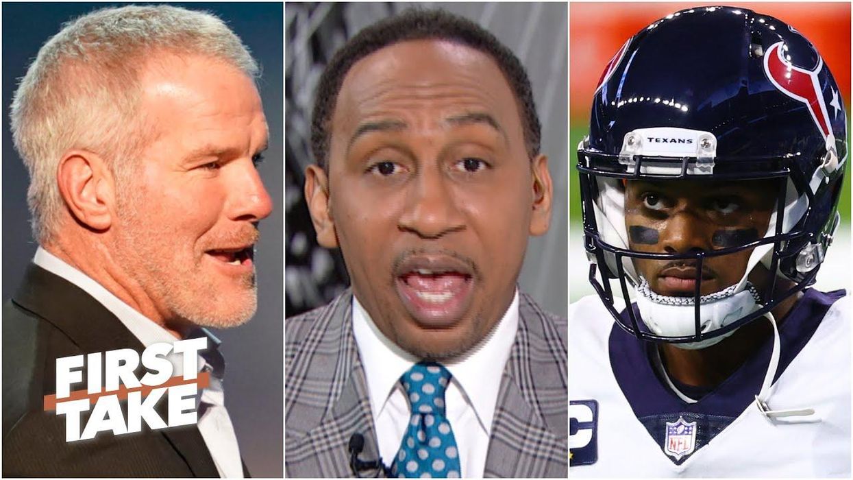 Stephen A. Smith takes issue with Brett Favre's comments on Deshaun Watson