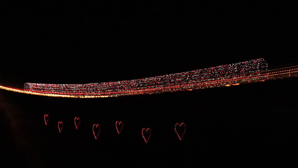 Gatlinburg's SkyBridge will once again be decorated with romantic twinkling lights through February