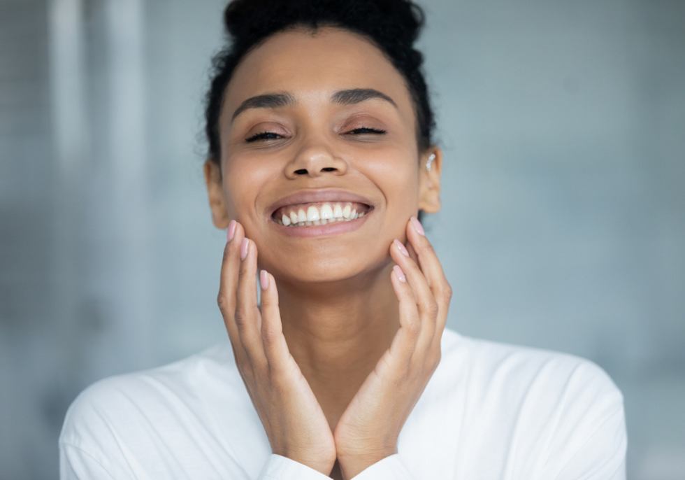 Black woman smiling