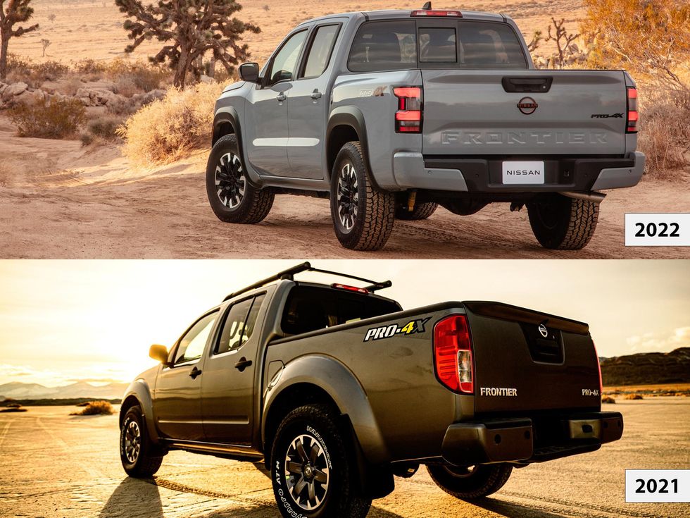 2021 vs 2022 Nissan Frontier pro-4x