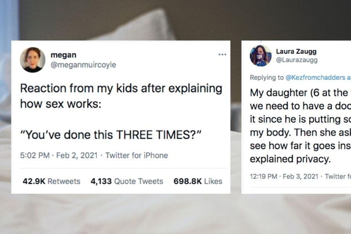 Parents share their kids' hilarious reactions to learning about how sex works