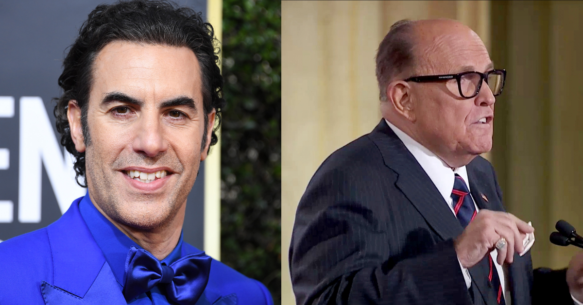 Sacha Baron Cohen Drags Rudy Giuliani With Perfect Jab After 'Borat 2' Scores Golden Globe Nods