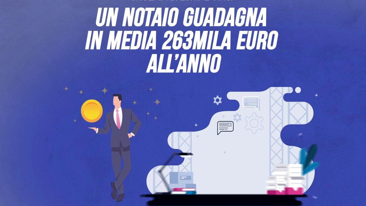 Un notaio guadagna in media 263.000 euro all’anno