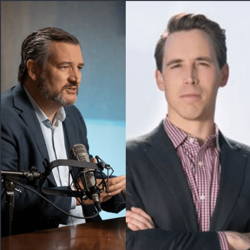Sen. Ted Cruz and Sen. Josh Hawley 