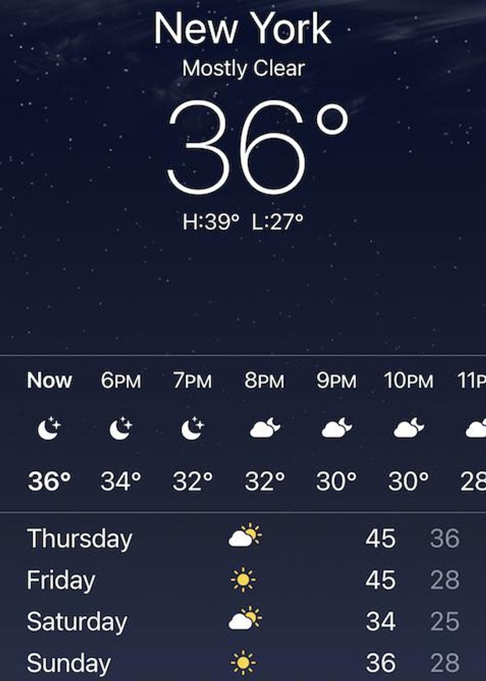 Apple Weather app