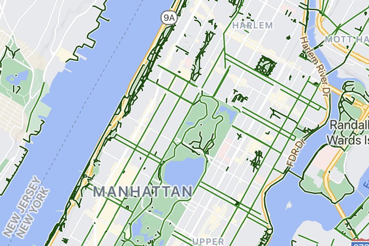 Google Maps of Manhattan