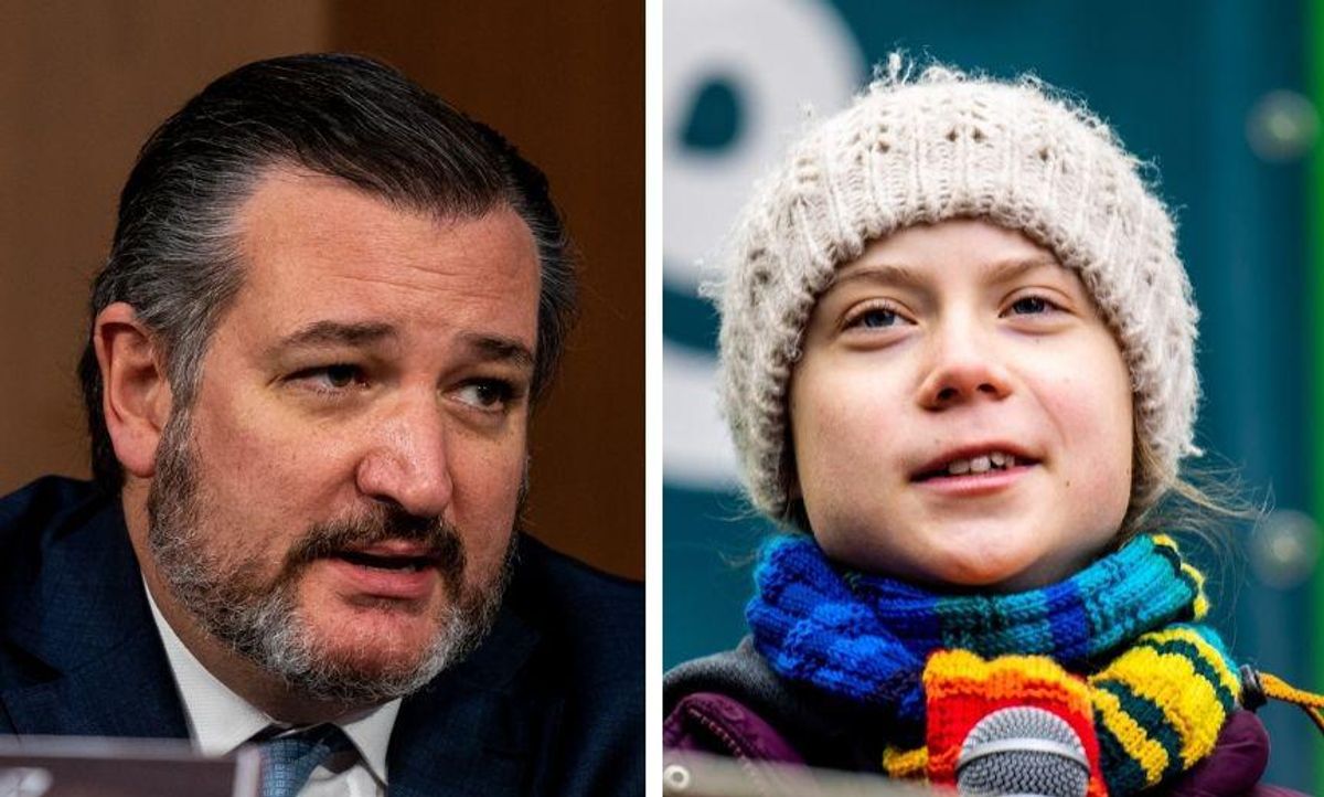 Greta Thunberg Expertly Trolls Ted Cruz for Bizarre Response to Biden Rejoining the Paris Climate Accord