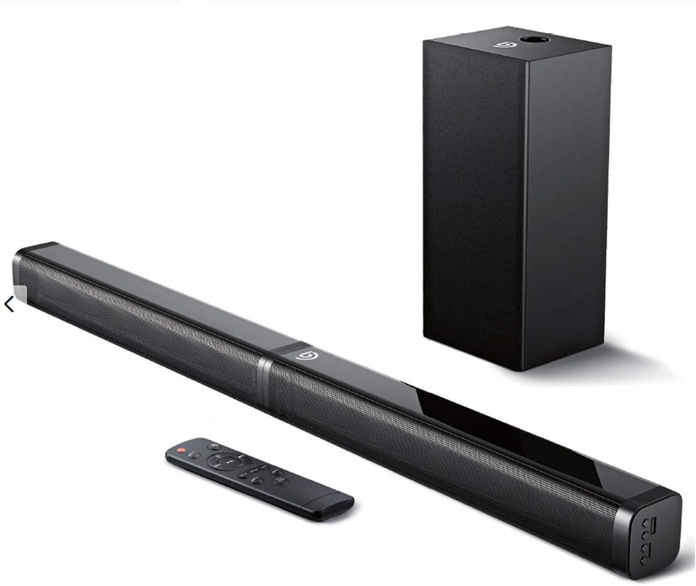2.1 channel sound bar with subwoofer, by Bomaker