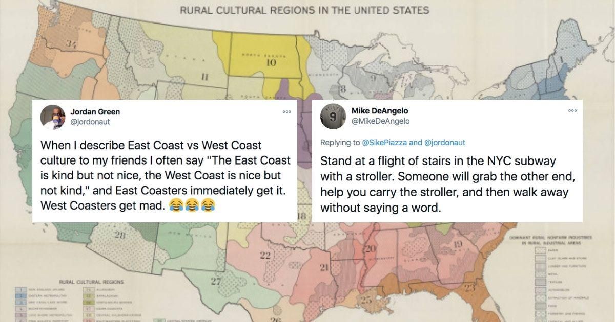 A viral post argues East Coast folks are better people even if