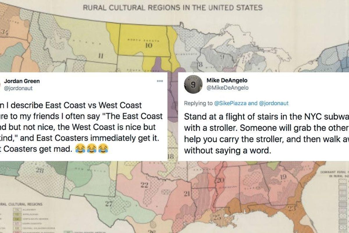 A viral post argues East Coast folks are better people even if