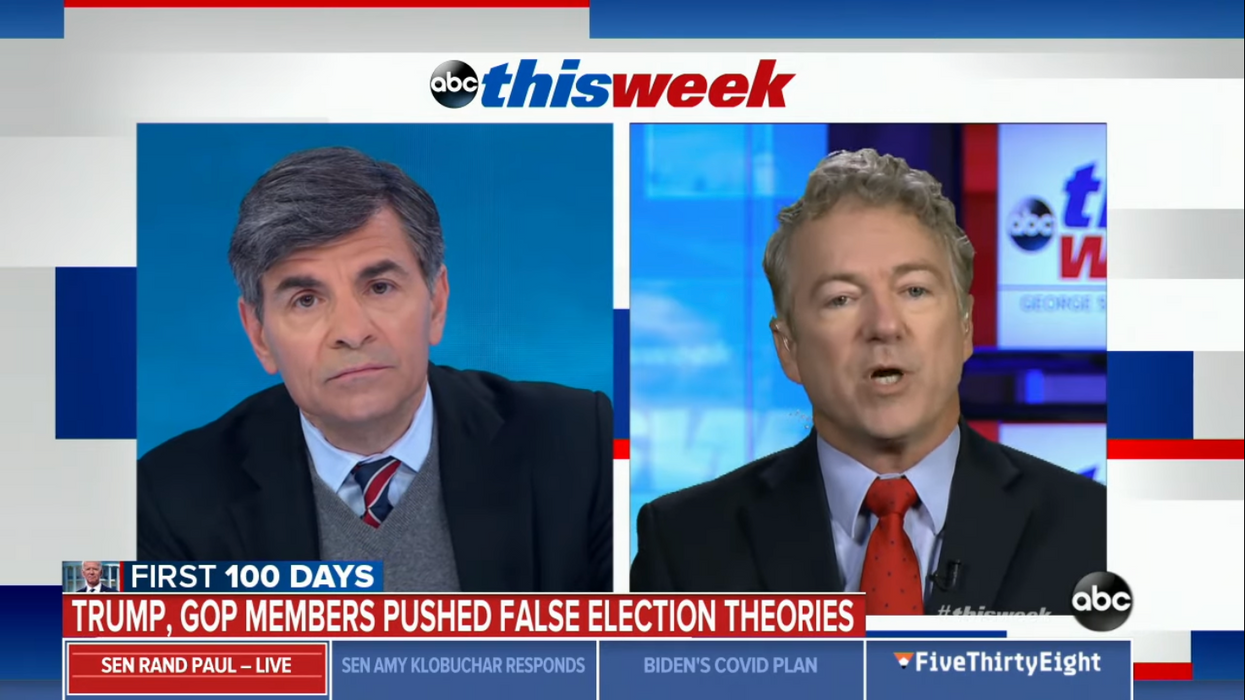 Rand Paul​ Won't Let Facts And Insurrections Keep Him From Telling Trump's Big Lie