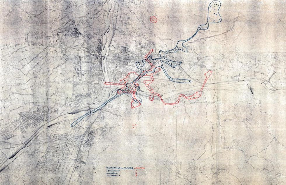 bolzano guerra bombardamenti mappa