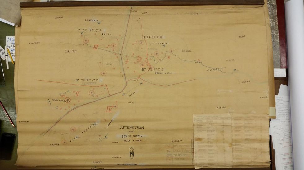 bolzano guerra bombardamenti mappa