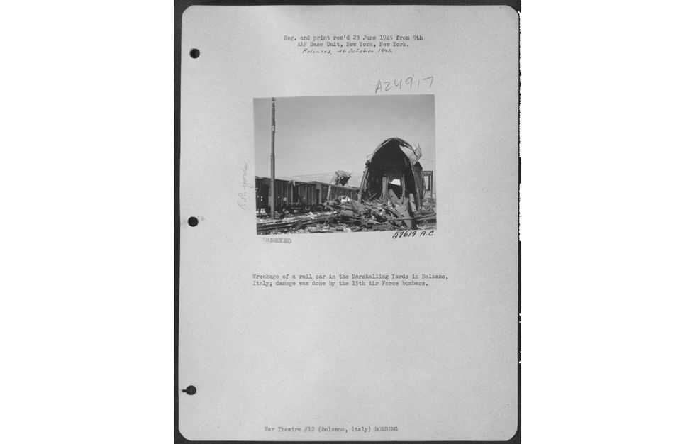 bolzano guerra bombardamenti mappa