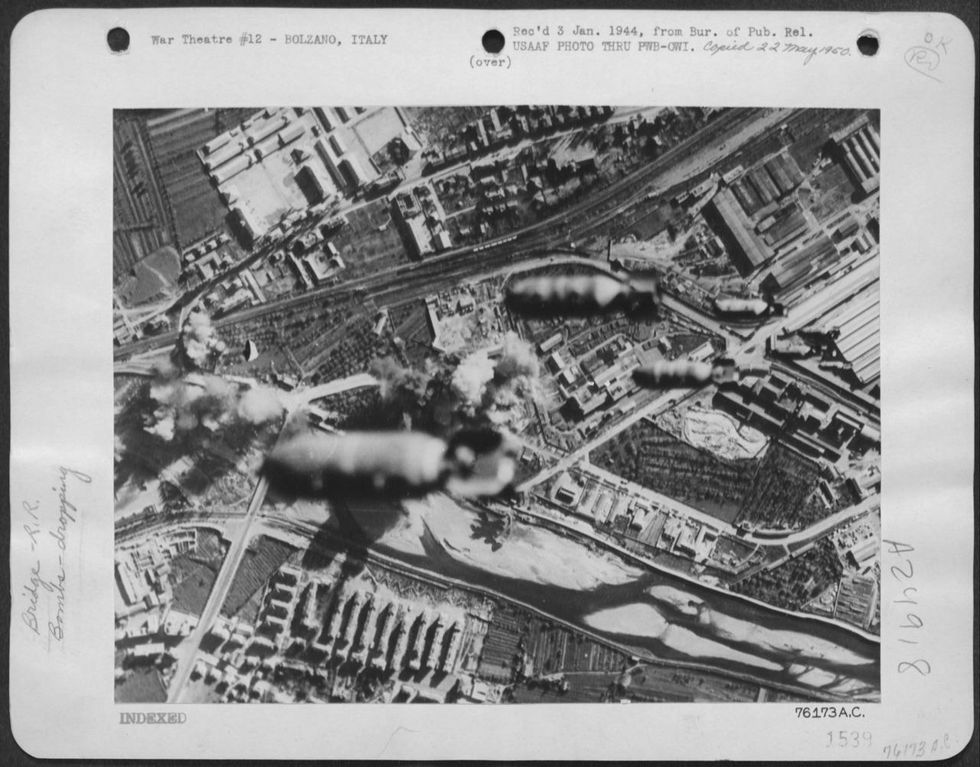 bolzano guerra bombardamenti mappa