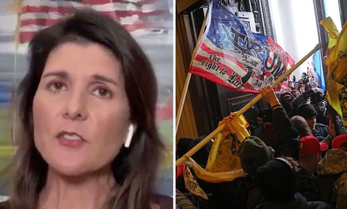 Nikki Haley Dragged for Saying the Capitol Riots 'Were Not Great' in Bizarre Trump Defense