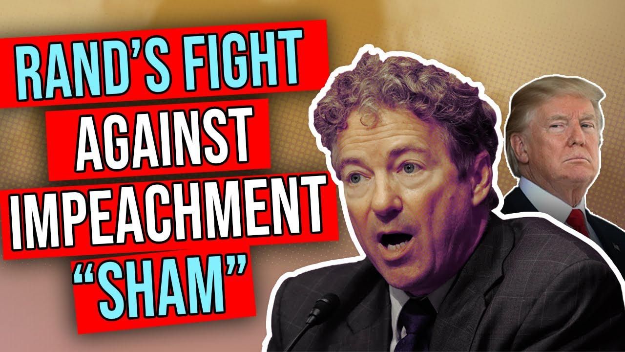 Rand Paul: Trump impeachment push is ‘most divisive thing’ Dems could do