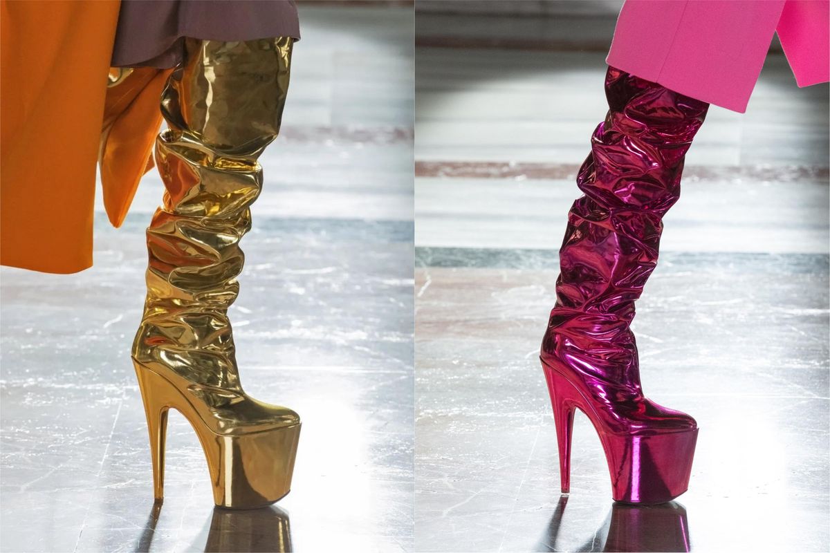 Valentino Debuts Insane Platform Boots at Haute Couture - PAPER Magazine
