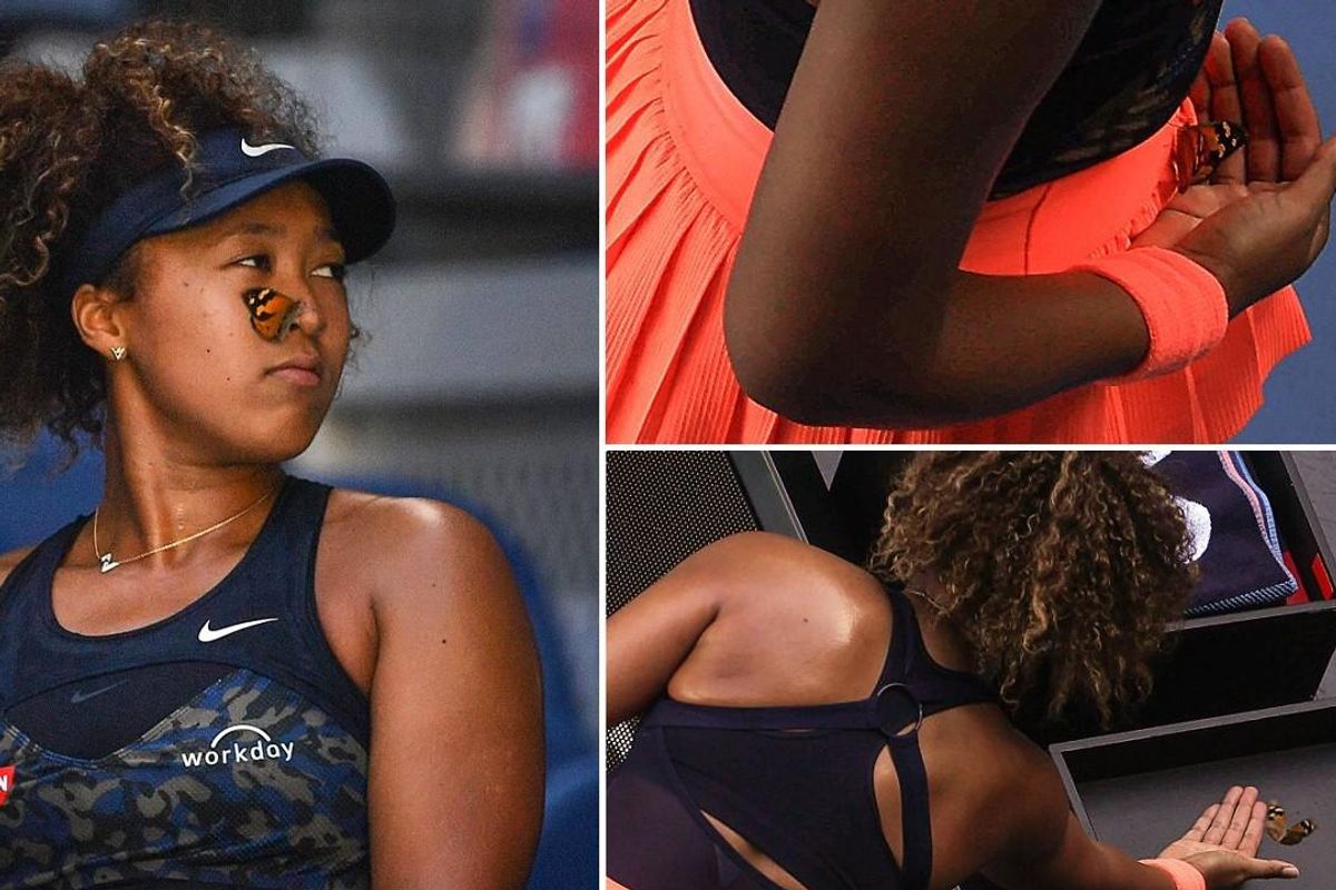 Naomi Osaka butterfly