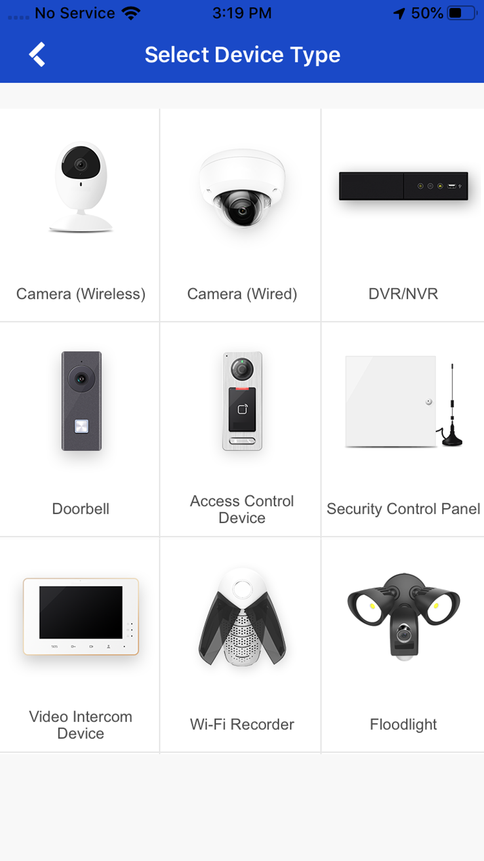 Annke app showiing Select a device to install