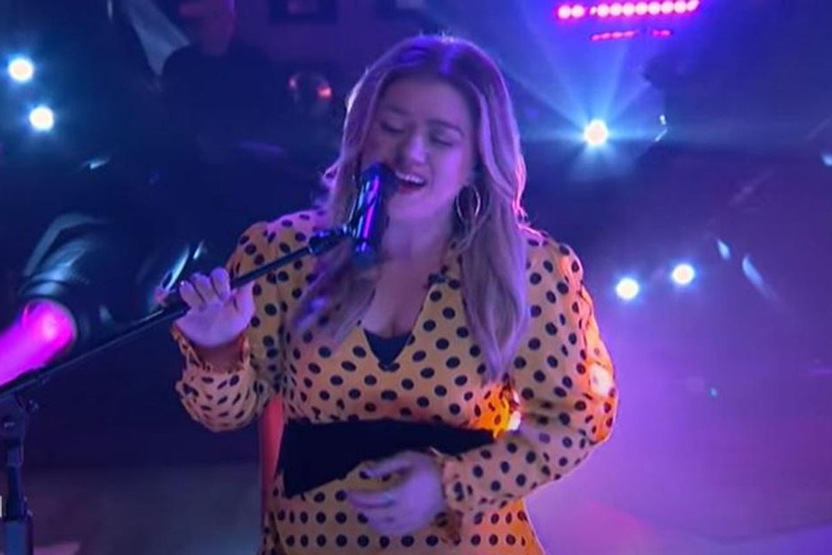 Kelly Clarkson's haunting version of No Doubt's 'Just a Girl' turns it into a modern anthem