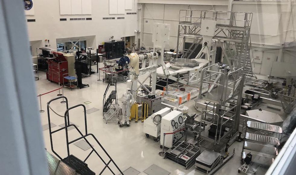 Mars rover Perseverance being built in 2018 at JPL