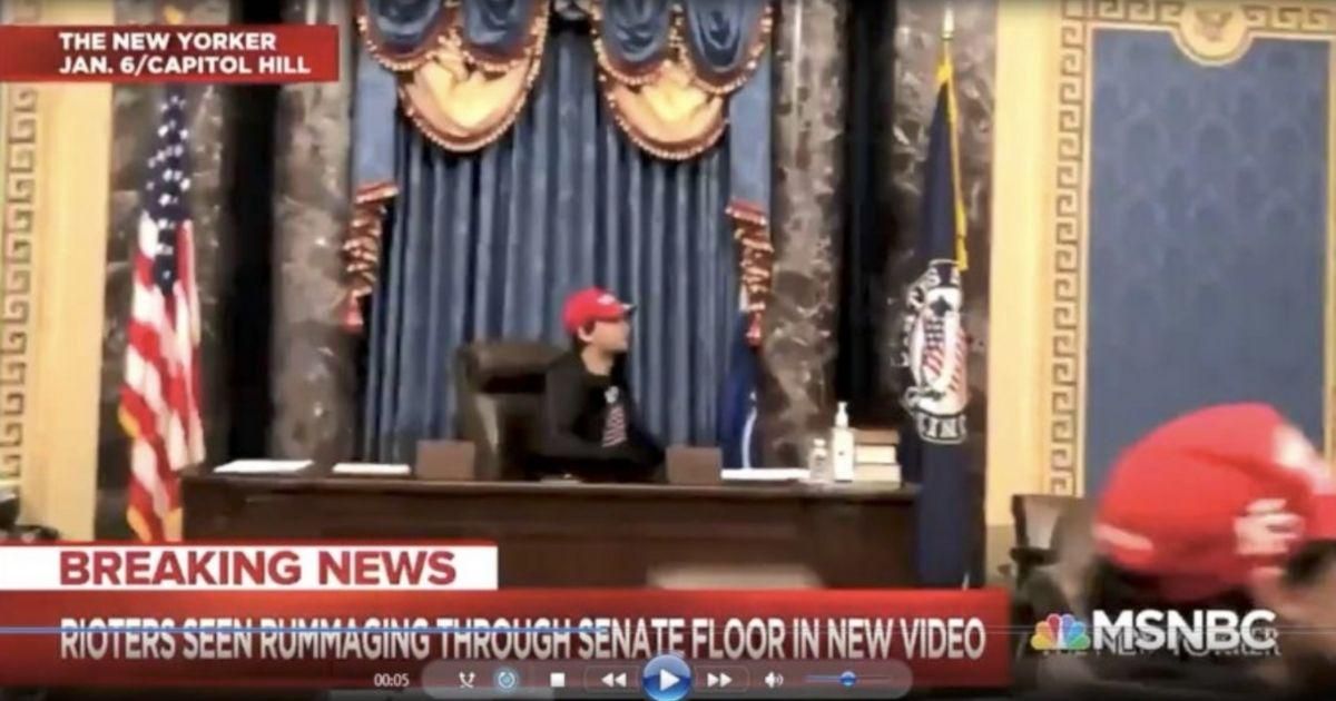 Capitol Rioter Who Lounged In Pence's Chair Is Arrested Despite Bragging That He'd Never Be Caught