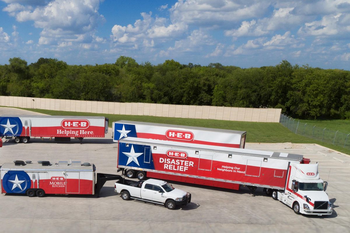 Food, bottled water on its way to Austin