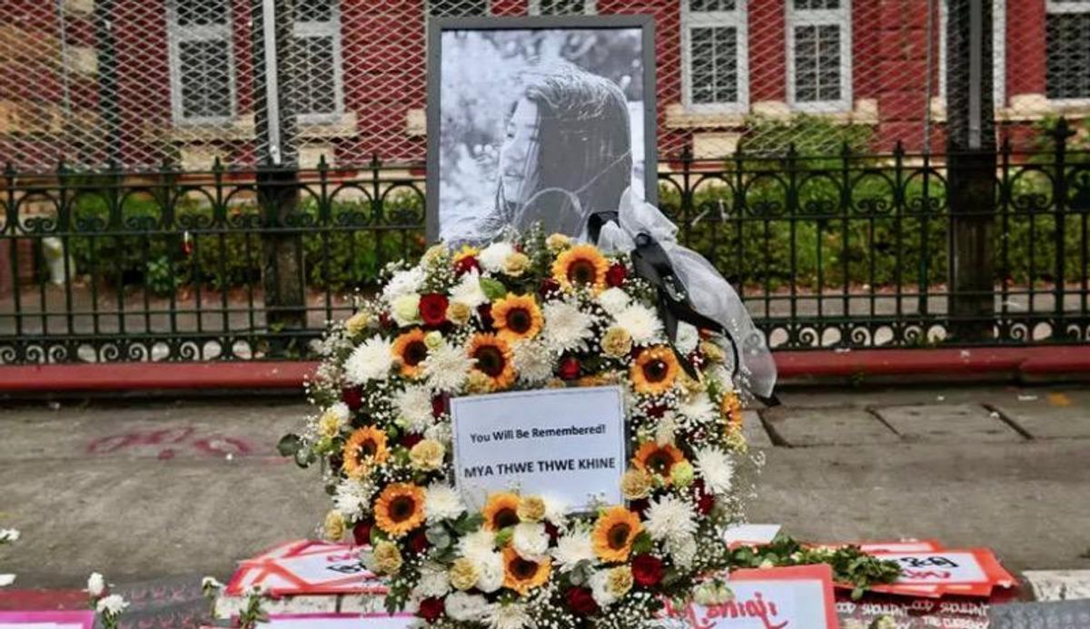 Myanmar's anti-coup movement mourns death of young protester shot in the head