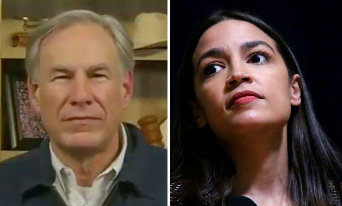 AOC Expertly Clapped Back at Texas Governor After He Tried to Blame Her Policies for Power Outage